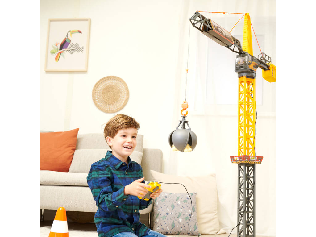 Dickie Toys Grue 110 avec contrôleur à câble