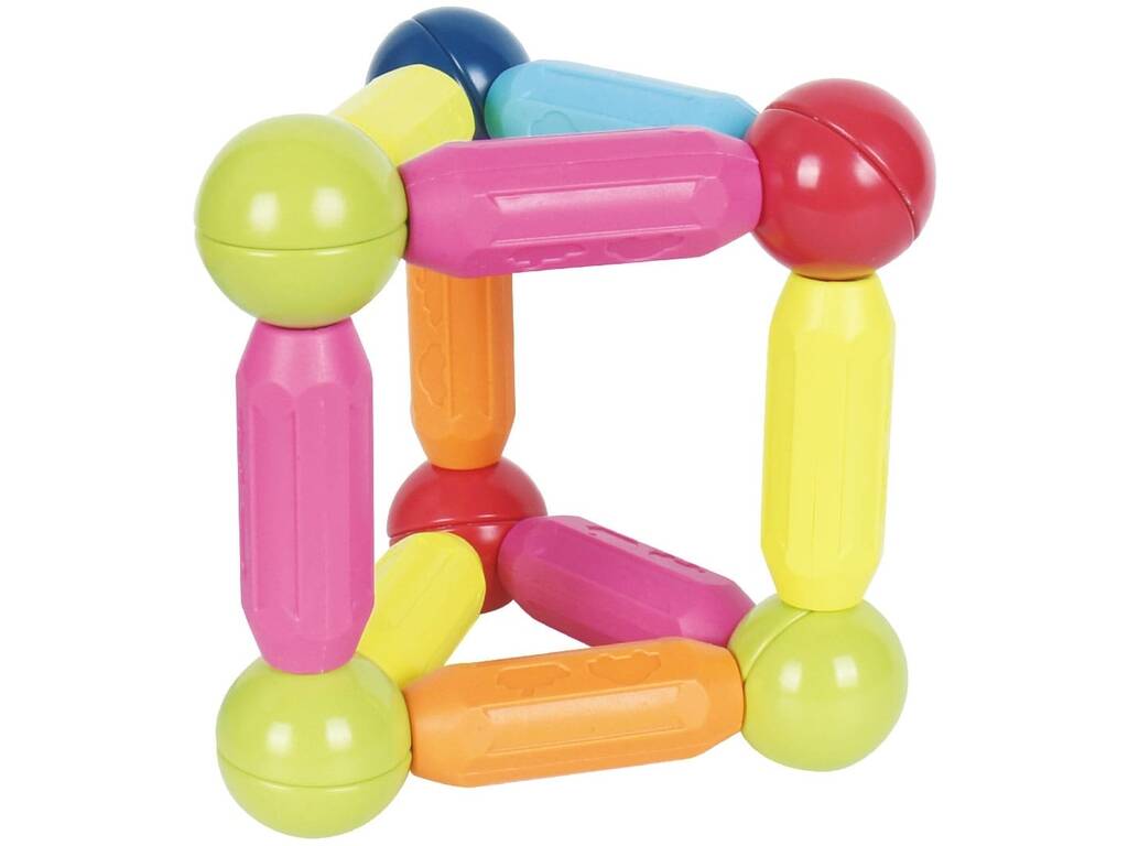 Jogo Magnético de Barras e Bolas com 106 Peças