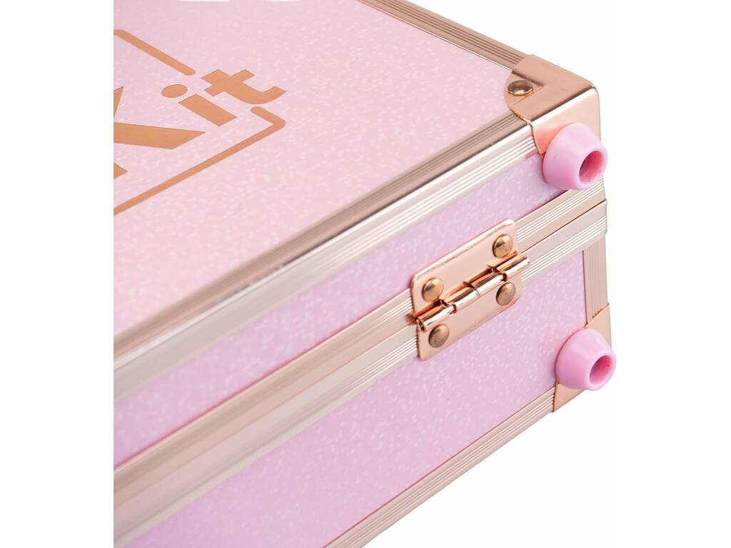 Pink It Trousse de maquillage de voyage avec miroir