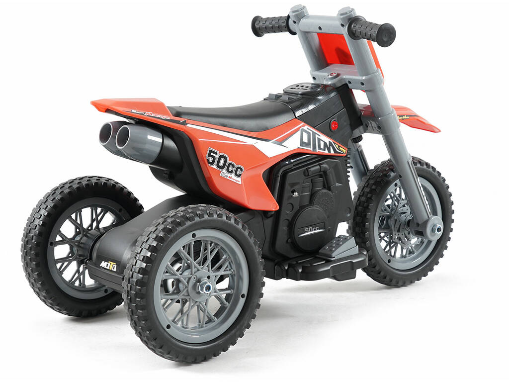 Moto a Batería Roja de 6V con 3 Ruedas