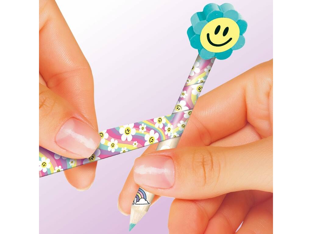 Style4Ever Mini Fábrica de Papelería Bolígrafos y Cuaderno