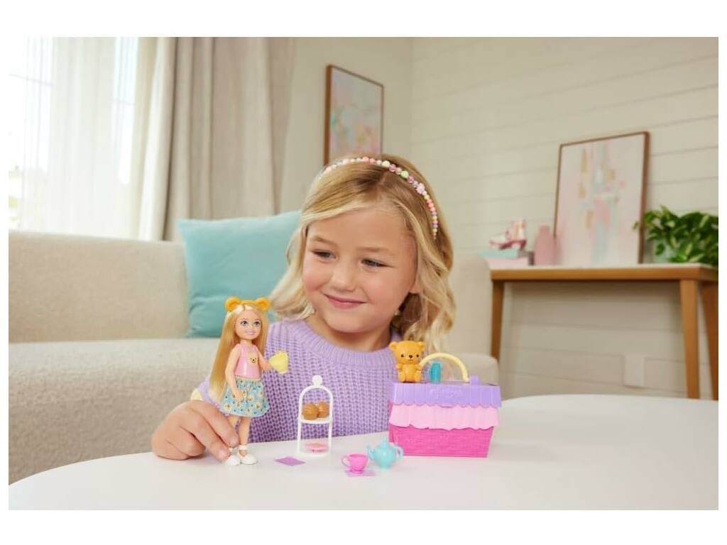 Barbie Club Chelsea Family & Friends Pack Pique-nique avec thé