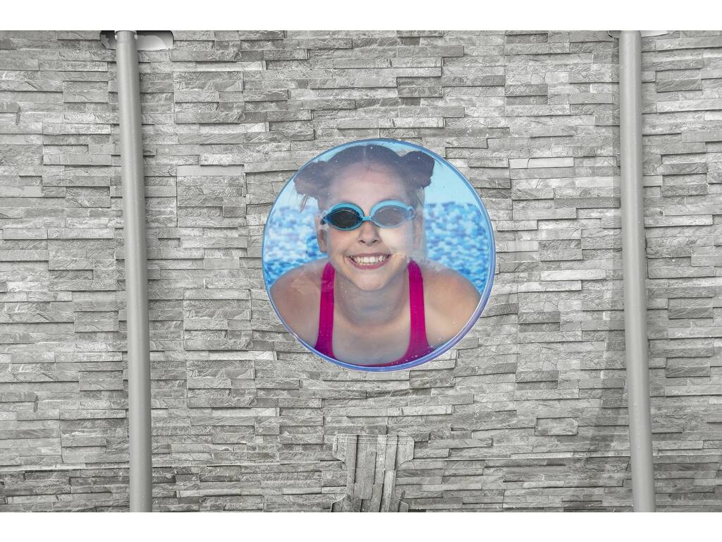 Piscina Desmontável Oval Steel Pro Max Splashview 427x250x100 cm. Bestway 56714