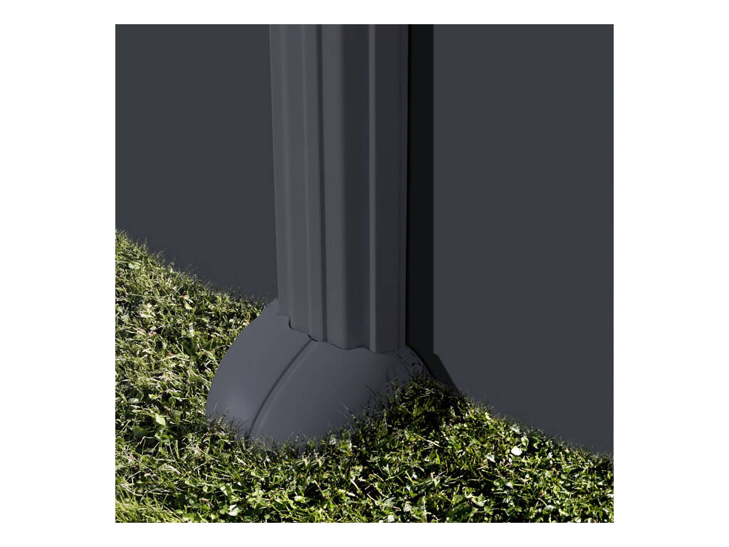 Piscina ovale Aspetto antracite 730 x 375 x 132 cm Gre KITPROV738GY