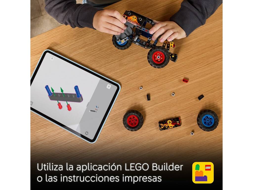 Lego Technic Monster Jam Grave Digger Fuoco e Ghiaccio