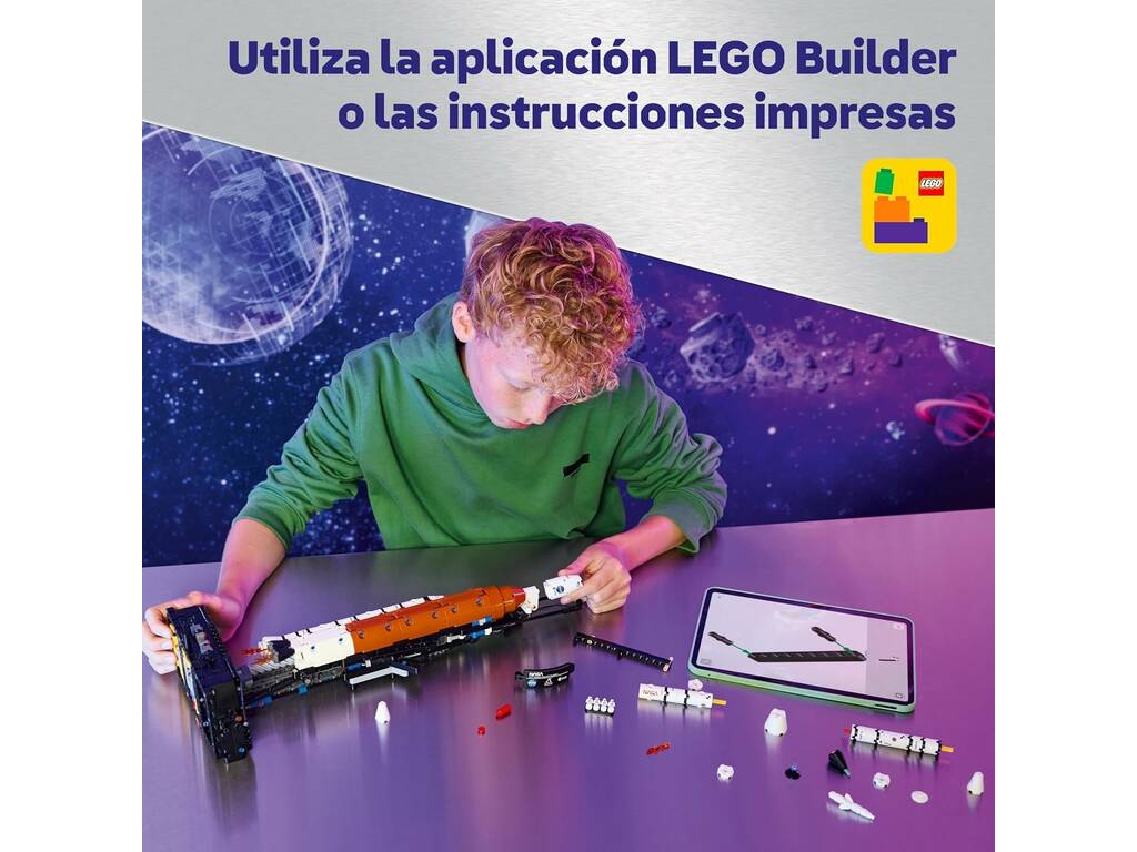 Lego Technic Space Razzo del sistema di lancio spaziale NASA Artemis