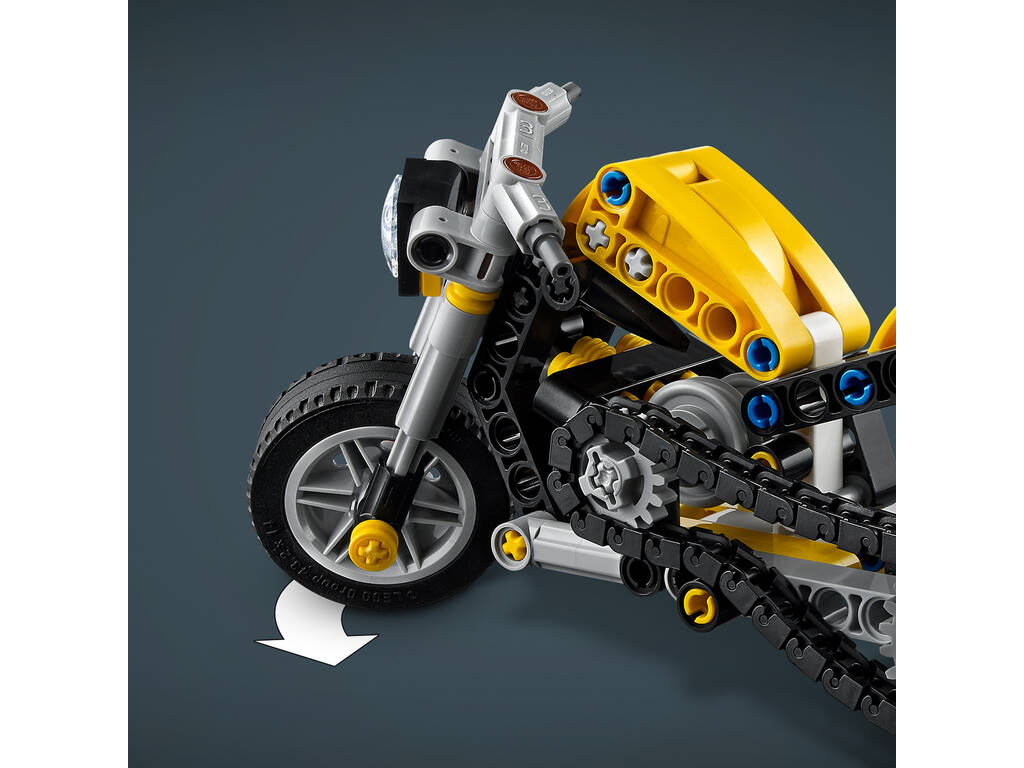 Lego Technic Gelbes Motorrad