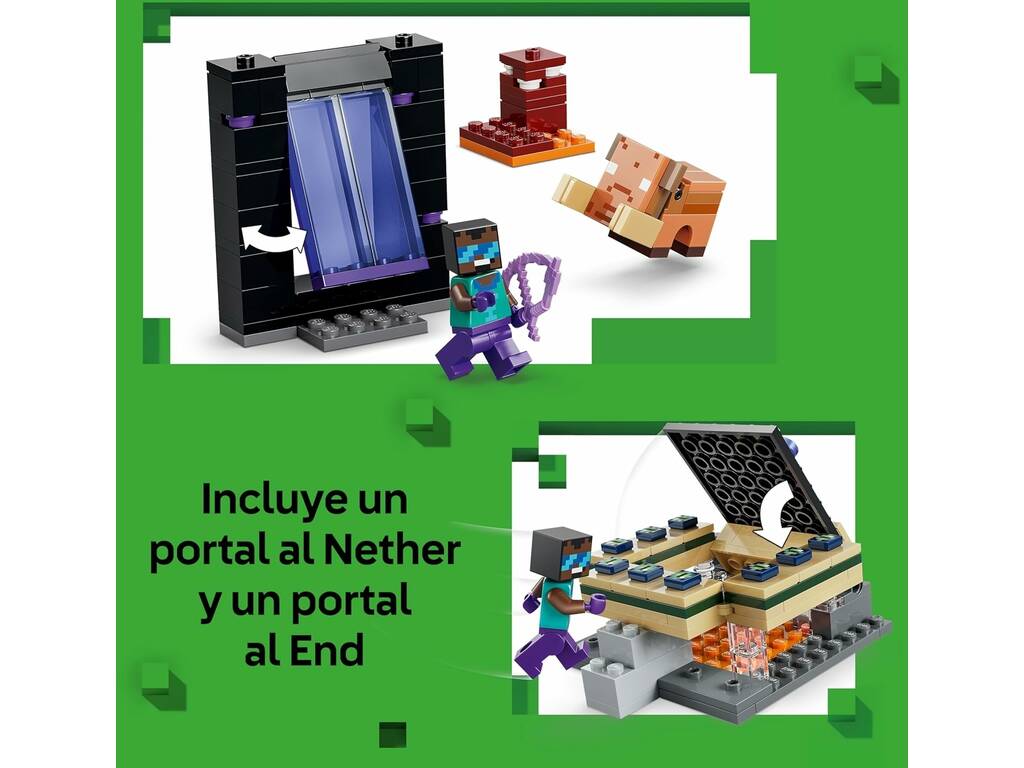 Lego Minecraft Il Viaggio nel Nether e il Portale verso l'End