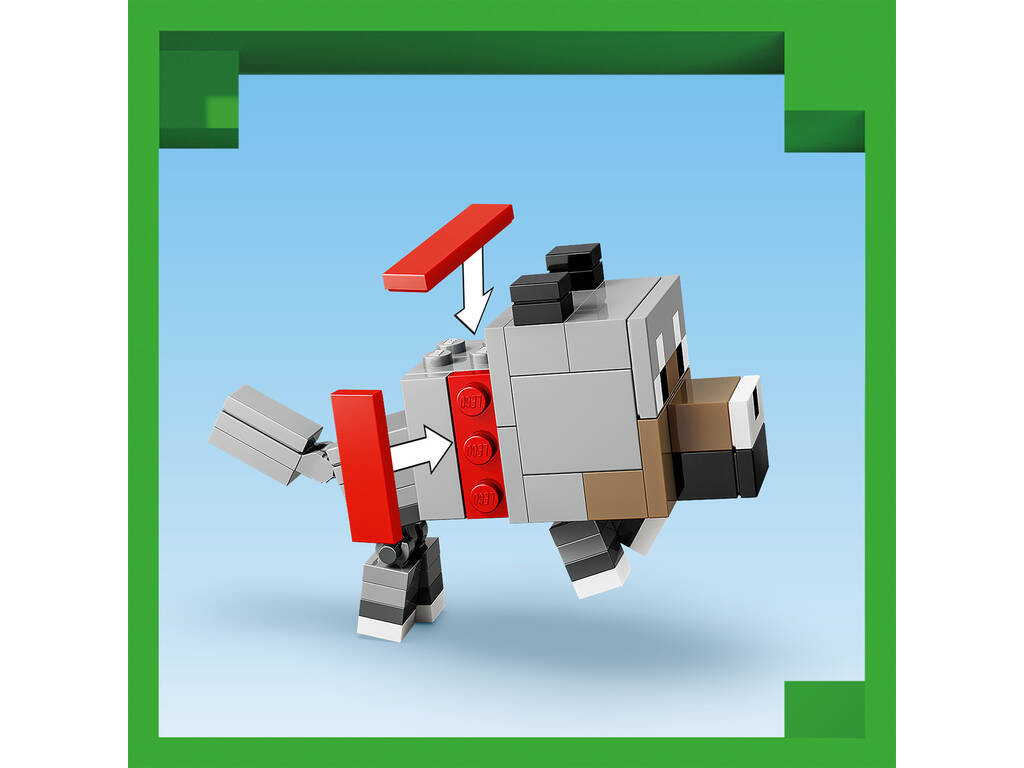 Lego Minecraft Ataque del Jinete Avícola en el Desierto