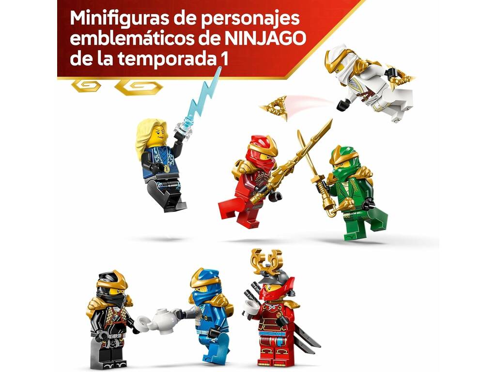 Lego Ninjago Esposizione dei personaggi ninja 15° anniversario