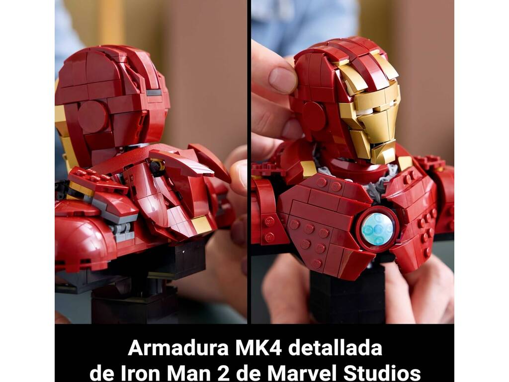 Lego Marvel Busto di Iron Man MK4