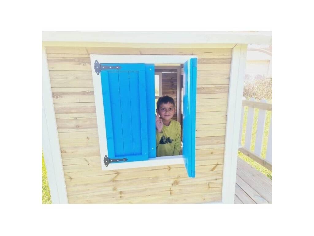 Maisonnette en bois Visby surélevée sur une plateforme de 90 cm, 258 x 200 x 315 cm Masgames MA809599X