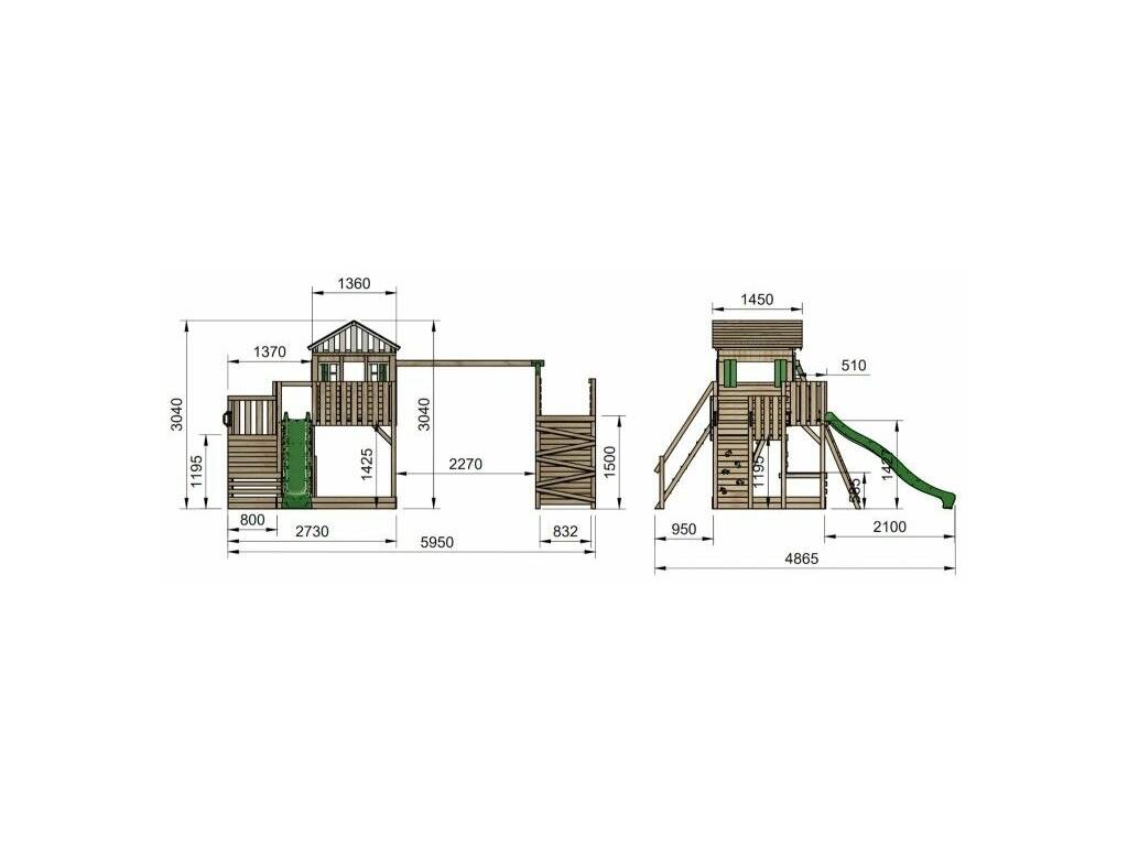 Parc pour enfants Siracusa XL avec Aventura, 304 x 595 x 486,5 cm Masgames MA700443X