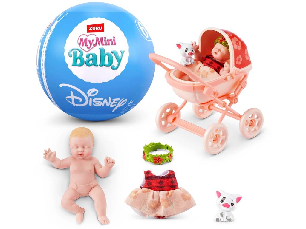 Zuru My Mini Baby Disney Disney Surprise Figure Ball com acessórios Série 1 