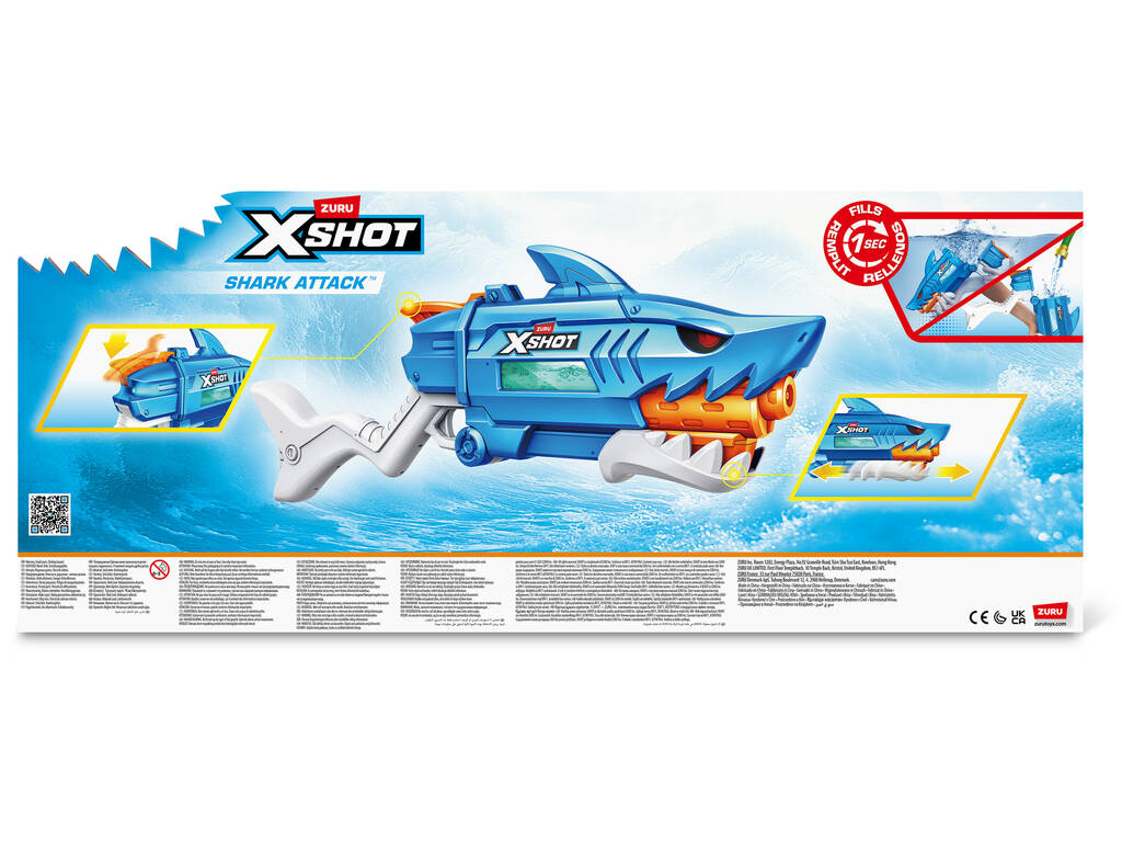 Zuru X-Shot Lance-eau Fast-Fill Shark Attack