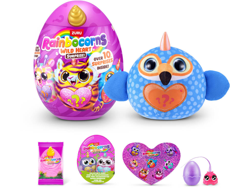 Zuru Rainbocorns Wild Heart Coeur Sauvage Œuf avec peluche surprise et accessoires