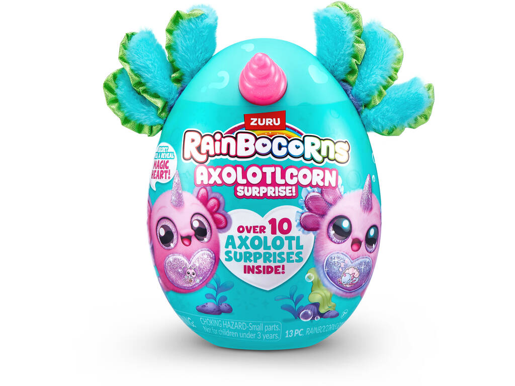 Zuru Rainbocorns Axolotlcorn Surprise Œuf avec peluche surprise et accessoires