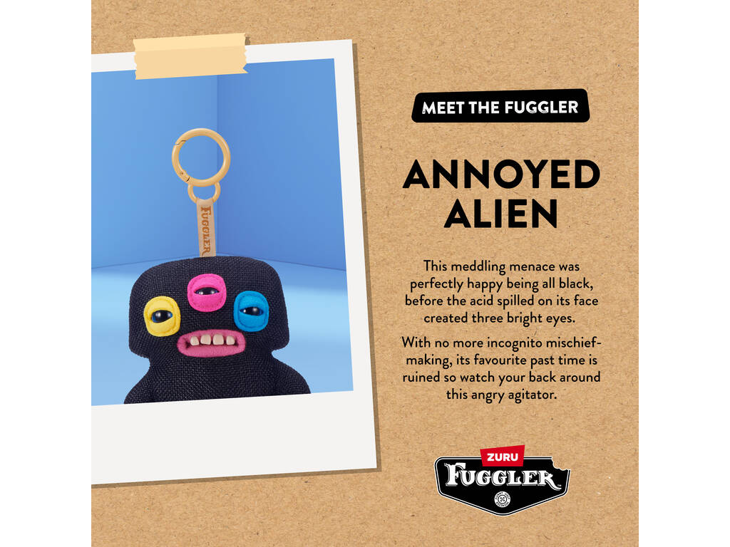 Zuru Fuggler Portachiavi di peluche da 12 cm