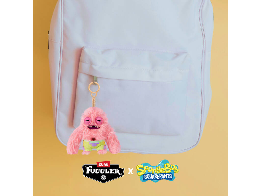 Zuru Fuggler Bob Éponge Porte-clés en peluche Personnage de 12 cm
