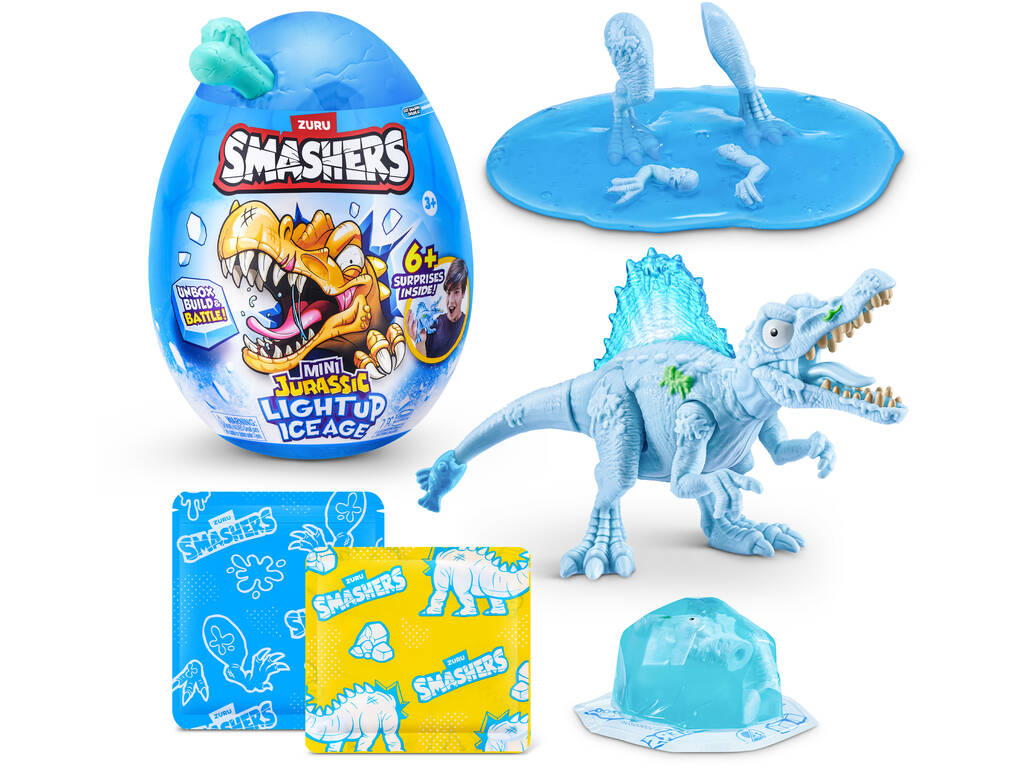 Zuru Smashers Mini Jurassic Light Up Ice Age Œuf Surprise