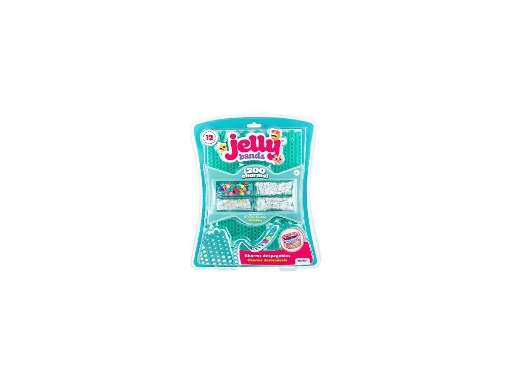 Lot de bracelets d'amitié Jelly Bands avec 200 breloques