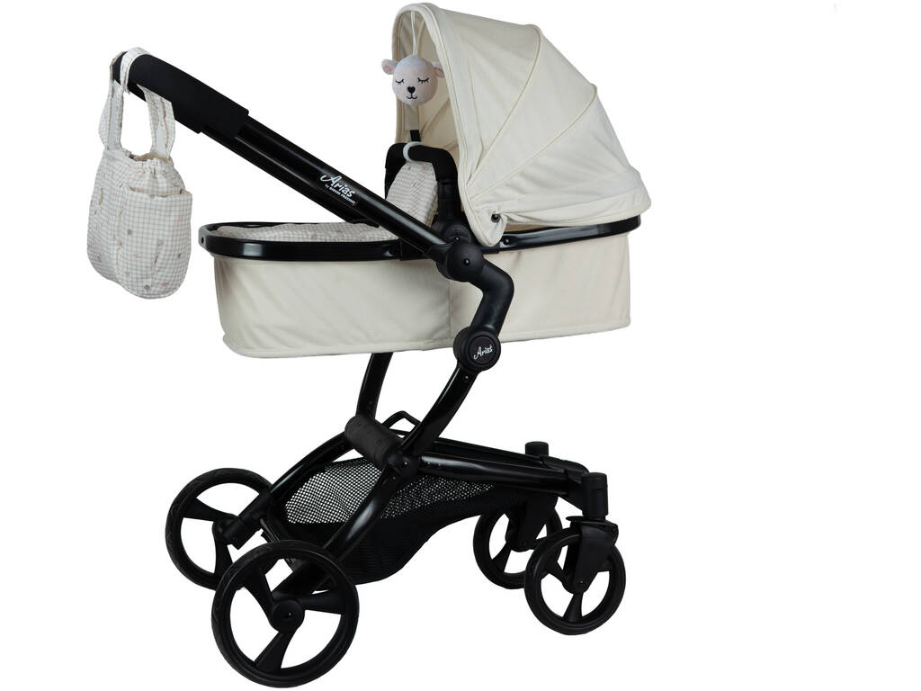 Carro de Muñecas 2 en 1 Urban Plegable de 83x47,5x62 cm con Bolso