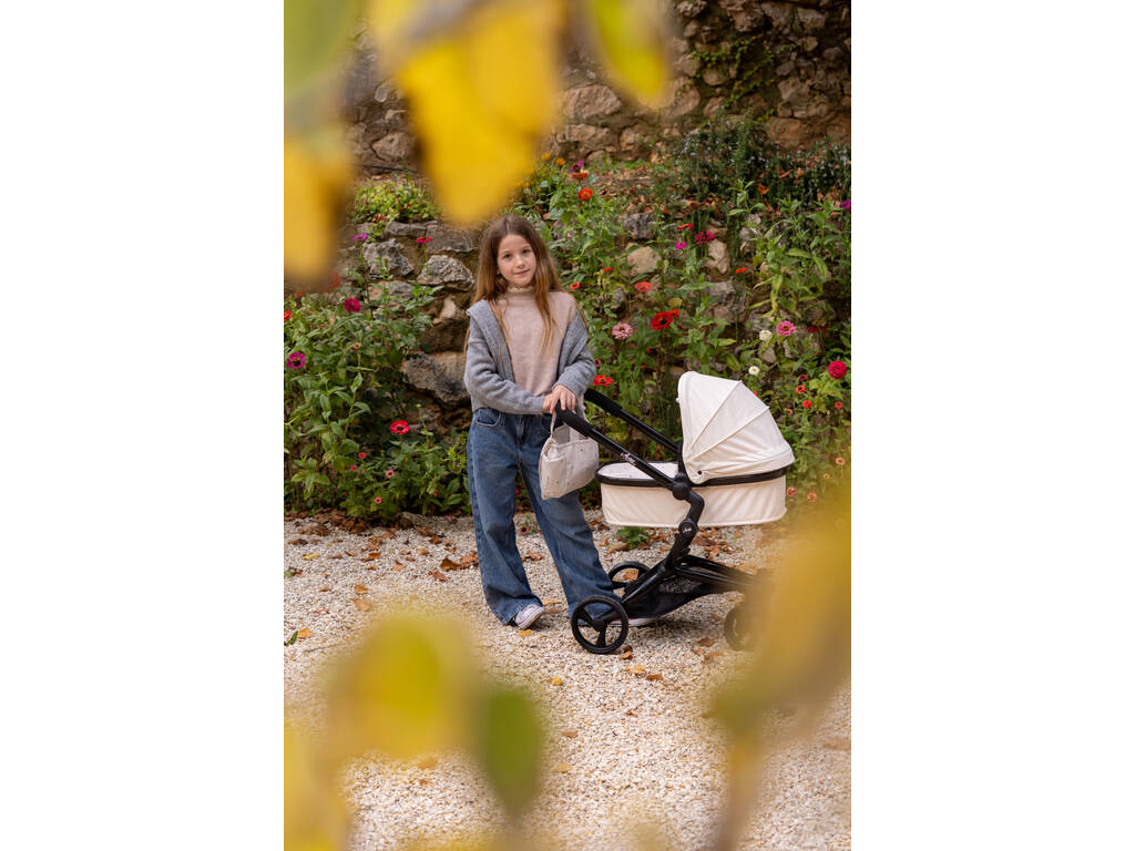 Carro de Muñecas 2 en 1 Urban Plegable de 83x47,5x62 cm con Bolso