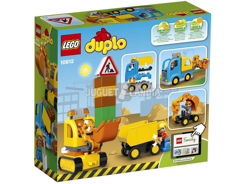 Lego Duplo Caminhão e Escavadora de Esteiras 10812